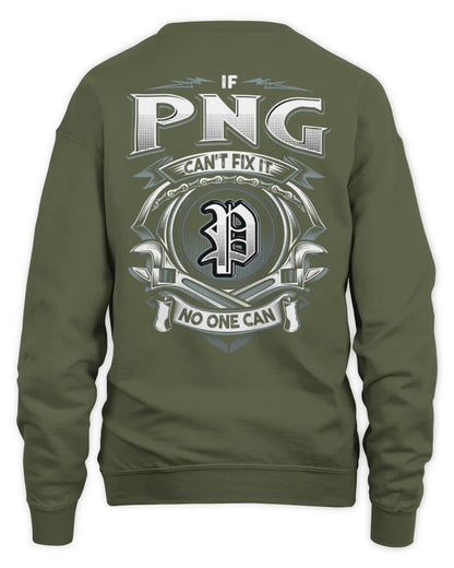 PNG AP81-K4-626 - Personalized Ahmed Quote Apparel “If Ahmed Can't Fix It, No One Can” - Unisex Sweatshirt - Military Green
