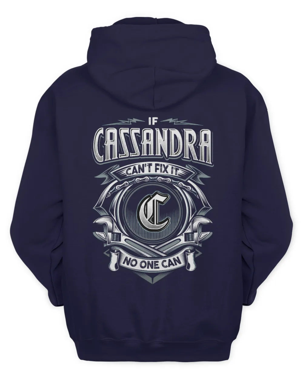CASSANDRA AP81-K4-626 - Personalized Ahmed Quote Apparel “If Ahmed Can't Fix It, No One Can” - Unisex Hoodie - Navy