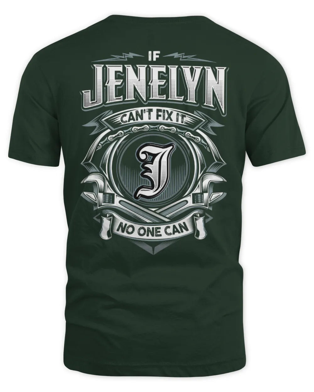 JENELYN AP81-K4-626 - Personalized Ahmed Quote Apparel “If Ahmed Can't Fix It, No One Can” - Unisex Standard T-Shirt - Forest Green