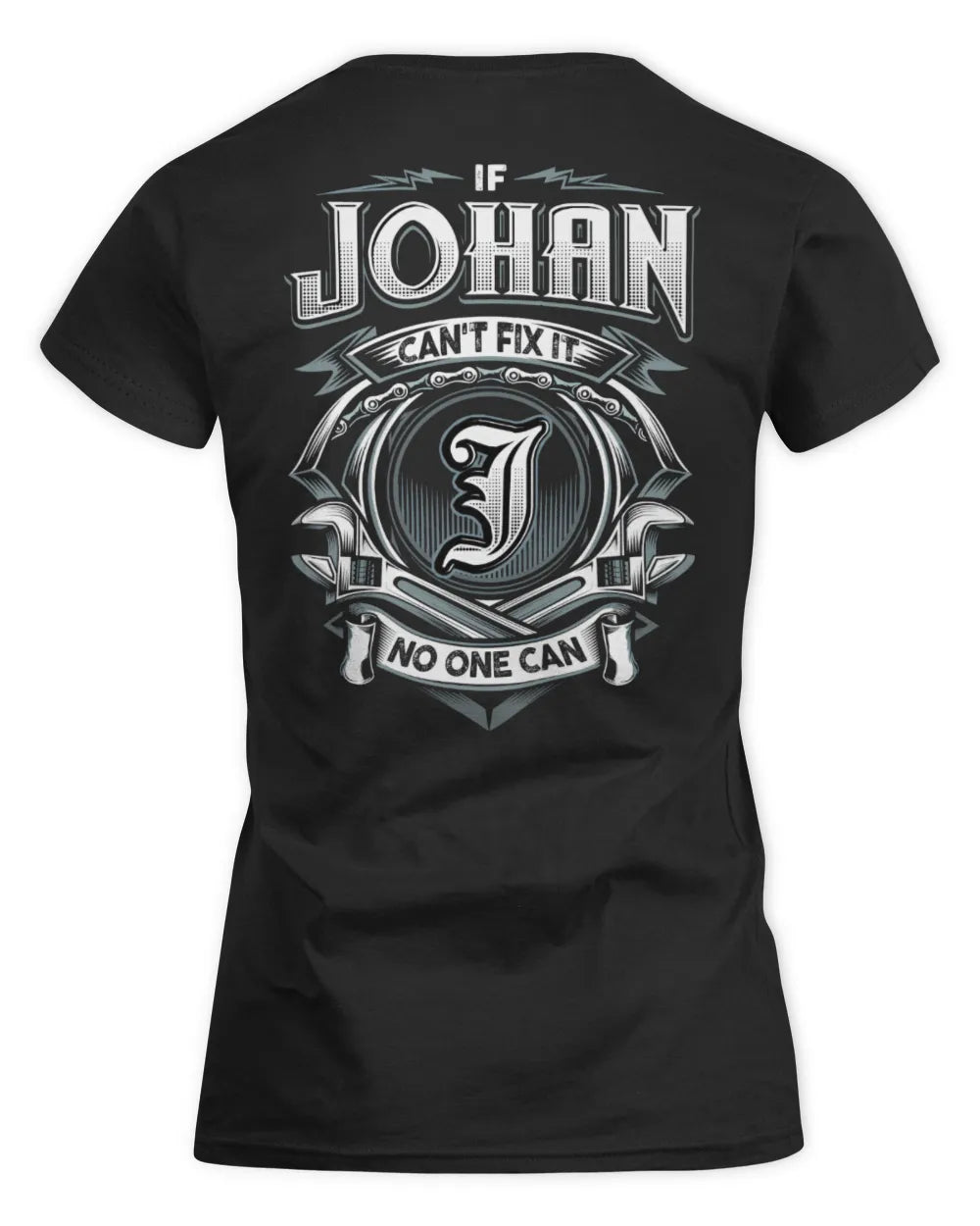 JOHAN AP81-K4-626 - Personalized Ahmed Quote Apparel “If Ahmed Can't Fix It, No One Can” - Women's Standard T-Shirt - Black