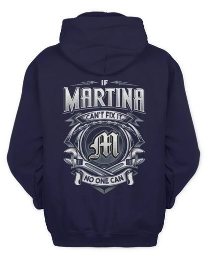 MARTINA AP81-K4-626 - Personalized Ahmed Quote Apparel “If Ahmed Can't Fix It, No One Can” - Unisex Hoodie - Navy