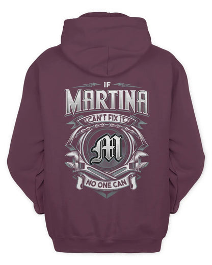 MARTINA AP81-K4-626 - Personalized Ahmed Quote Apparel “If Ahmed Can't Fix It, No One Can” - Unisex Hoodie - Maroon