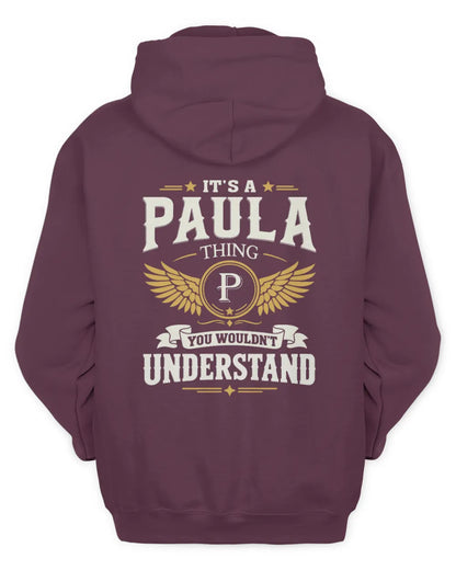 PAULA KT06-M008 It’s a [NAME] Thing – You Wouldn’t Understand | Personalized Vintage T-Shirt - Unisex Hoodie - Maroon
