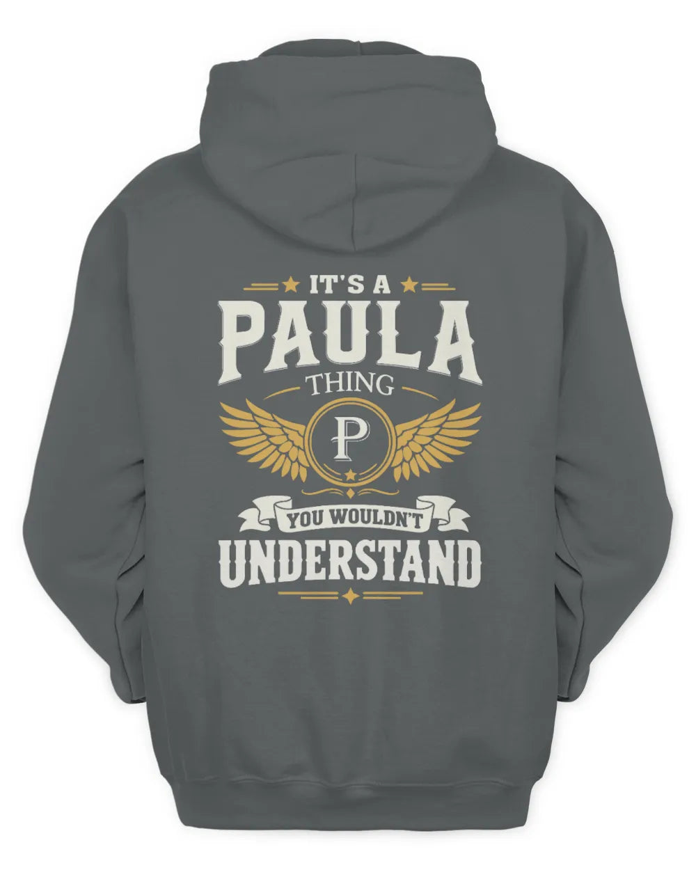 PAULA KT06-M008 It’s a [NAME] Thing – You Wouldn’t Understand | Personalized Vintage T-Shirt - Unisex Hoodie - Charcoal
