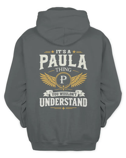 PAULA KT06-M008 It’s a [NAME] Thing – You Wouldn’t Understand | Personalized Vintage T-Shirt - Unisex Hoodie - Charcoal