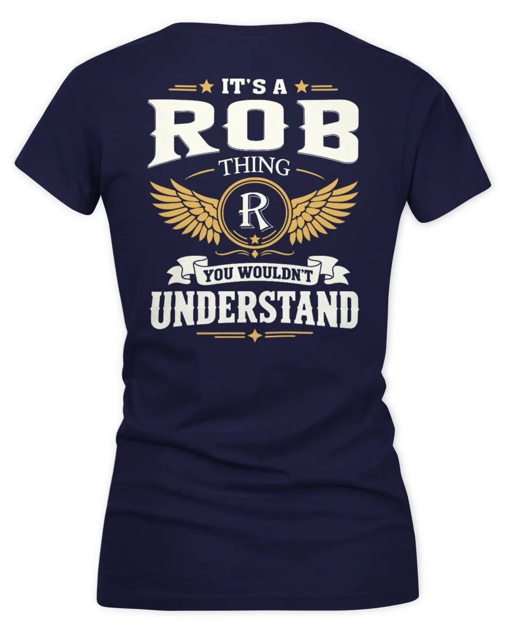 ROB KT06-M008 It’s a [NAME] Thing – You Wouldn’t Understand | Personalized Vintage T-Shirt - Women's V-Neck T-Shirt - Navy