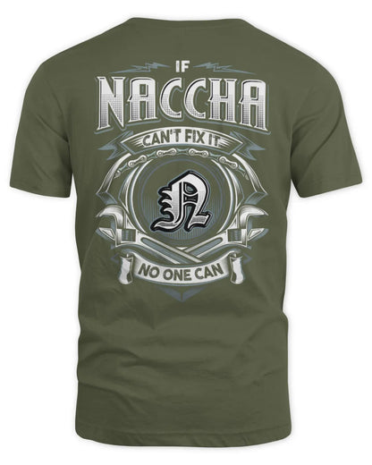 NACCHA AP81-K4-626 - Personalized Ahmed Quote Apparel “If Ahmed Can't Fix It, No One Can” - Unisex Standard T-Shirt - Military Green