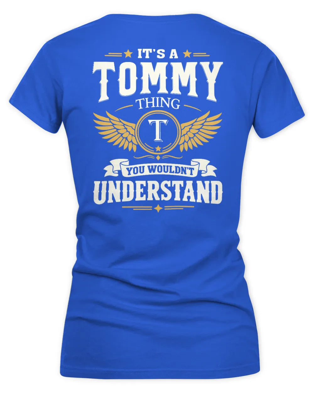 TOMMY KT06-M008 It’s a [NAME] Thing – You Wouldn’t Understand | Personalized Vintage T-Shirt - Women's V-Neck T-Shirt - Royal