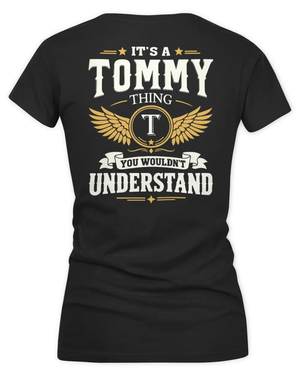 TOMMY KT06-M008 It’s a [NAME] Thing – You Wouldn’t Understand | Personalized Vintage T-Shirt - Women's V-Neck T-Shirt - Black