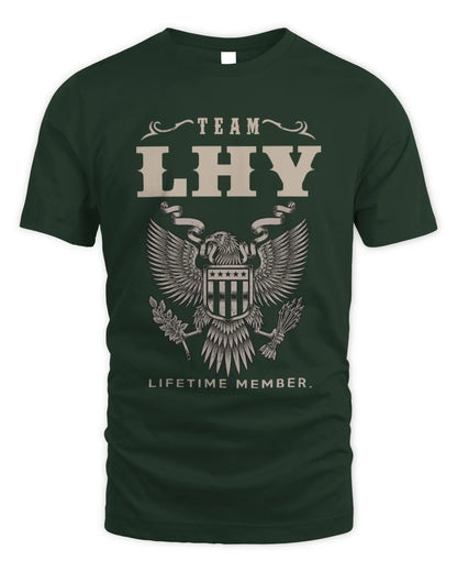 LHY TP06-K82 – Personalized Classic Style Apparel “Team NAME Lifetime Member” - Unisex Standard T-Shirt - Forest Green