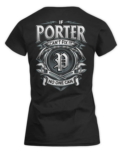 PORTER AP81-K4-626 - Personalized Ahmed Quote Apparel “If Ahmed Can't Fix It, No One Can” - Women's Standard T-Shirt - Black