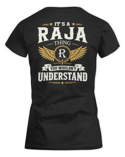 RAJA KT06-M008 It’s a [NAME] Thing – You Wouldn’t Understand | Personalized Vintage T-Shirt - Women's Standard T-Shirt - Black