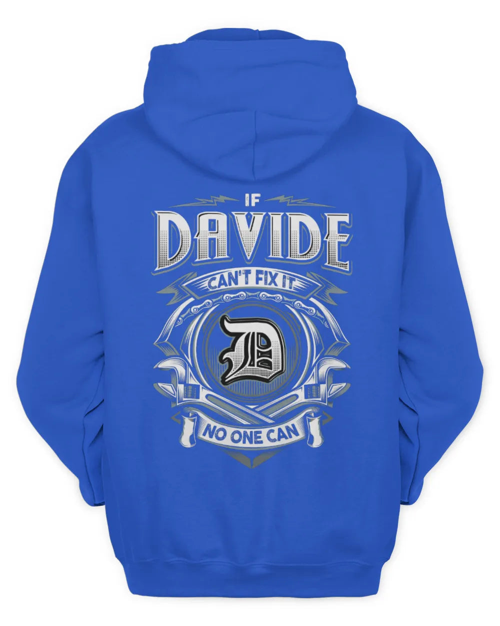 DAVIDE AP81-K4-626 - Personalized Ahmed Quote Apparel “If Ahmed Can't Fix It, No One Can” - Unisex Hoodie - Royal