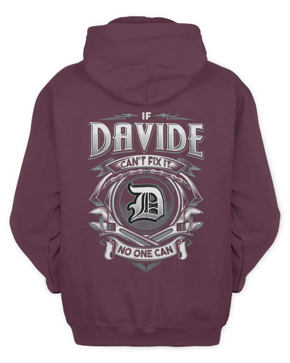 DAVIDE AP81-K4-626 - Personalized Ahmed Quote Apparel “If Ahmed Can't Fix It, No One Can” - Unisex Hoodie - Maroon