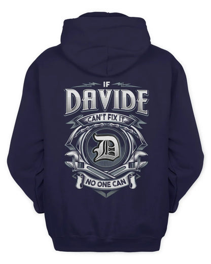 DAVIDE AP81-K4-626 - Personalized Ahmed Quote Apparel “If Ahmed Can't Fix It, No One Can” - Unisex Hoodie - Navy