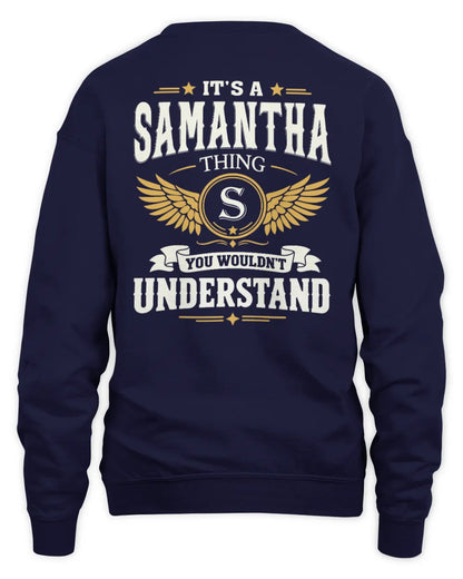 SAMANTHA KT06-M008 It’s a [NAME] Thing – You Wouldn’t Understand | Personalized Vintage T-Shirt - Unisex Sweatshirt - Navy