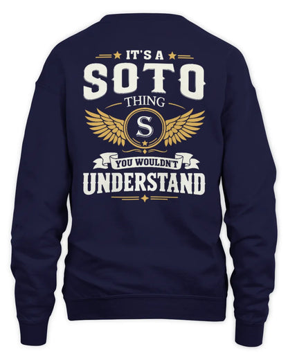 SOTO KT06-M008 It’s a [NAME] Thing – You Wouldn’t Understand | Personalized Vintage T-Shirt - Unisex Sweatshirt - Navy