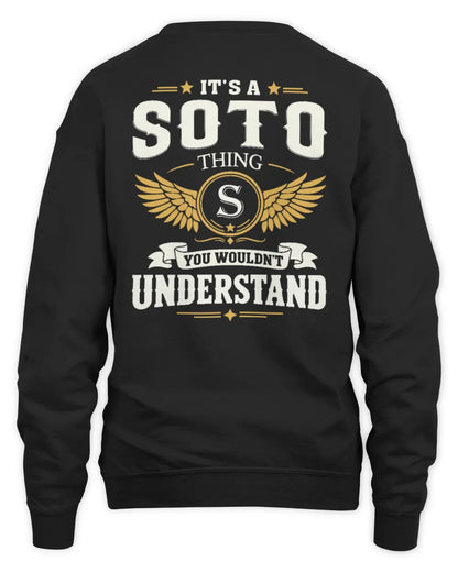 SOTO KT06-M008 It’s a [NAME] Thing – You Wouldn’t Understand | Personalized Vintage T-Shirt - Unisex Sweatshirt - Black