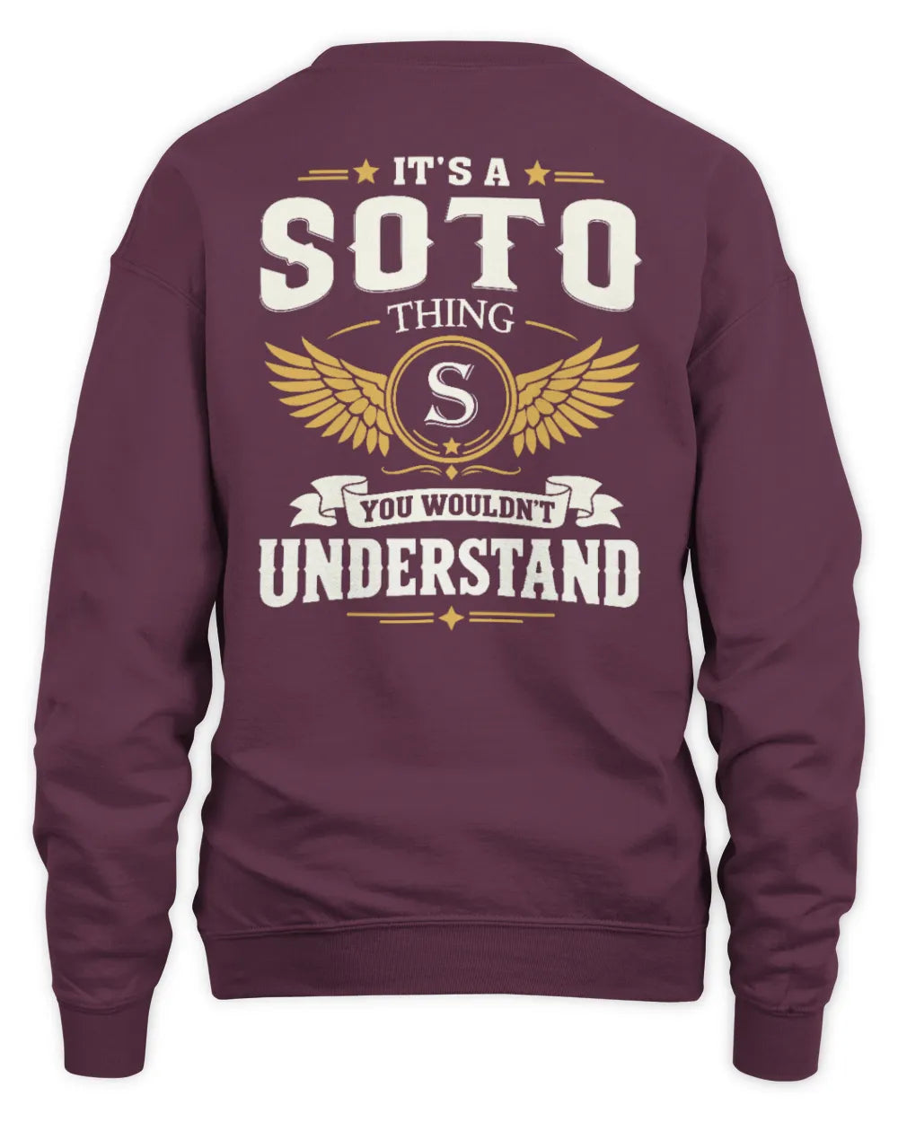 SOTO KT06-M008 It’s a [NAME] Thing – You Wouldn’t Understand | Personalized Vintage T-Shirt - Unisex Sweatshirt - Maroon