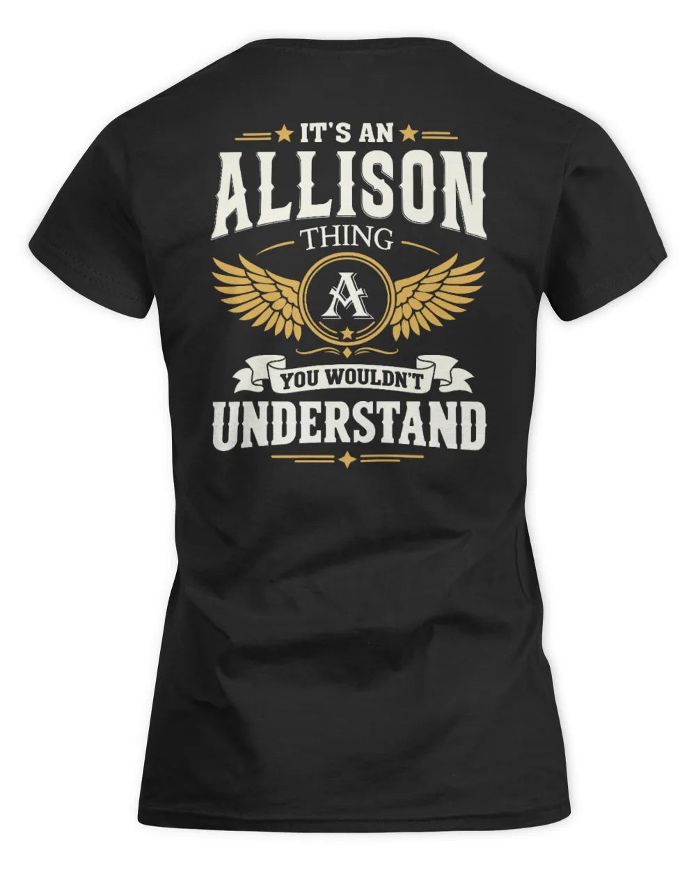 ALLISON KT06-M008 It’s a [NAME] Thing – You Wouldn’t Understand | Personalized Vintage T-Shirt - Women's Standard T-Shirt - Black