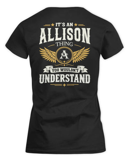 ALLISON KT06-M008 It’s a [NAME] Thing – You Wouldn’t Understand | Personalized Vintage T-Shirt - Women's Standard T-Shirt - Black