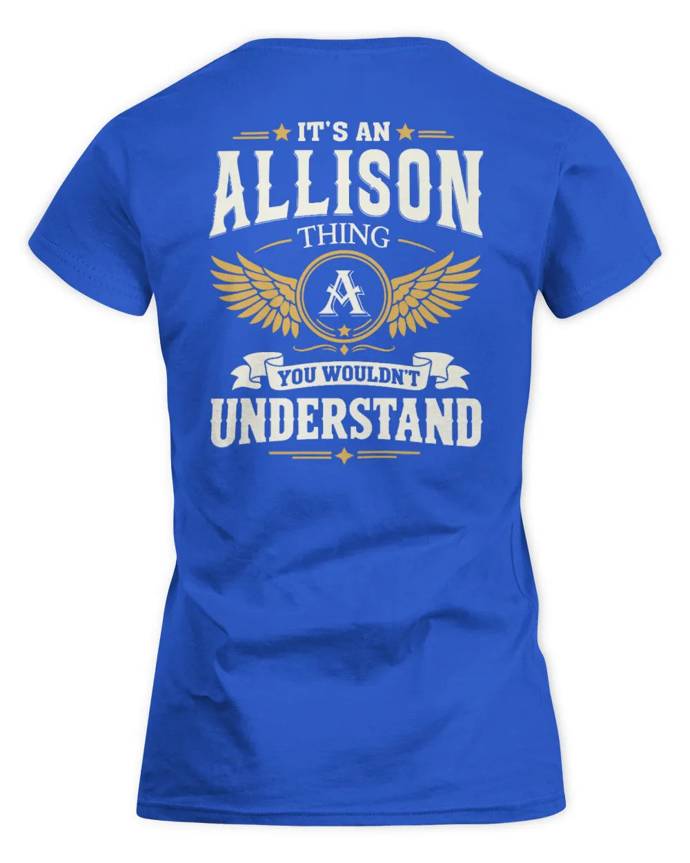 ALLISON KT06-M008 It’s a [NAME] Thing – You Wouldn’t Understand | Personalized Vintage T-Shirt - Women's Standard T-Shirt - Royal