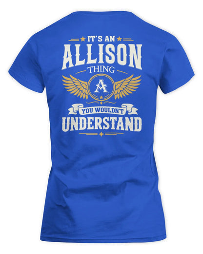 ALLISON KT06-M008 It’s a [NAME] Thing – You Wouldn’t Understand | Personalized Vintage T-Shirt - Women's Standard T-Shirt - Royal