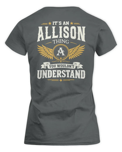 ALLISON KT06-M008 It’s a [NAME] Thing – You Wouldn’t Understand | Personalized Vintage T-Shirt - Women's Standard T-Shirt - Charcoal