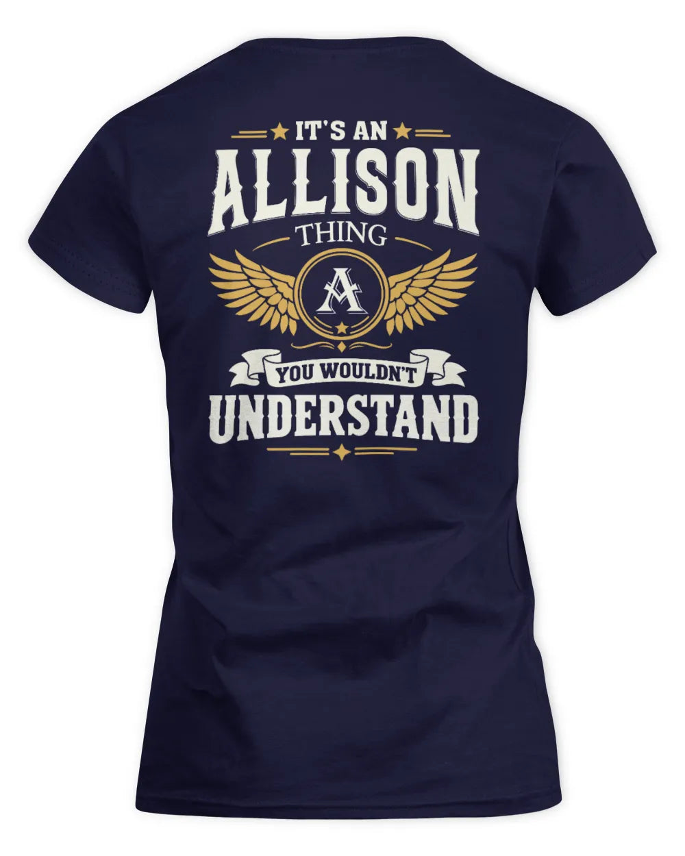 ALLISON KT06-M008 It’s a [NAME] Thing – You Wouldn’t Understand | Personalized Vintage T-Shirt - Women's Standard T-Shirt - Navy