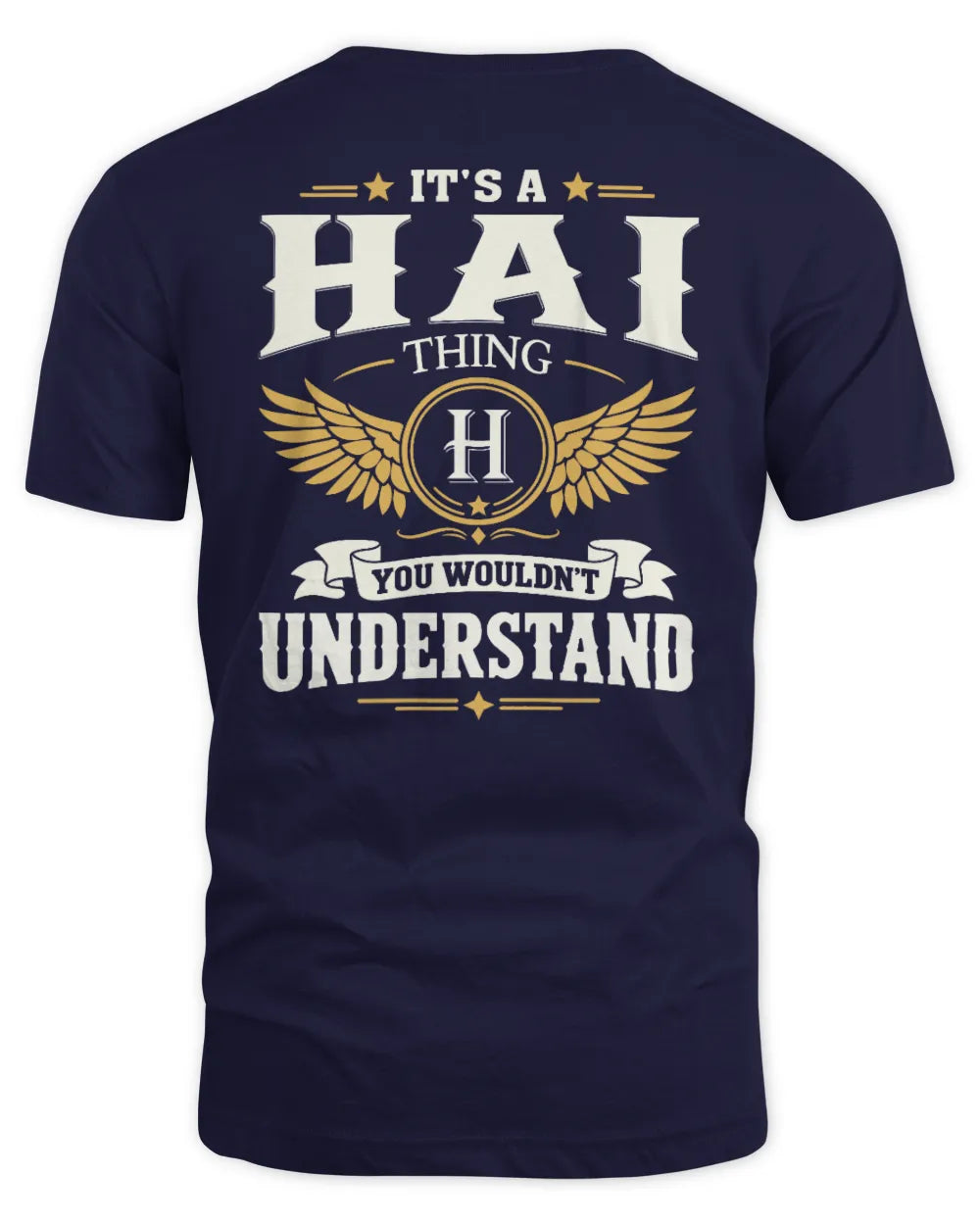 HAI KT06-M008 It’s a [NAME] Thing – You Wouldn’t Understand | Personalized Vintage T-Shirt - Unisex Standard T-Shirt - Navy