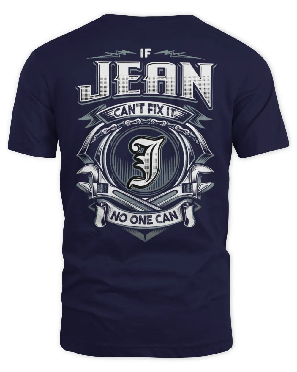 JEAN AP81-K4-626 - Personalized Ahmed Quote Apparel “If Ahmed Can't Fix It, No One Can” - Unisex Standard T-Shirt - Navy