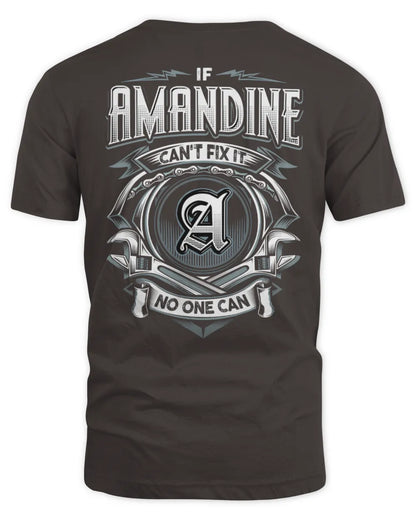 AMANDINE AP81-K4-626 - Personalized Ahmed Quote Apparel “If Ahmed Can't Fix It, No One Can” - Unisex Standard T-Shirt - Dark Chocolate