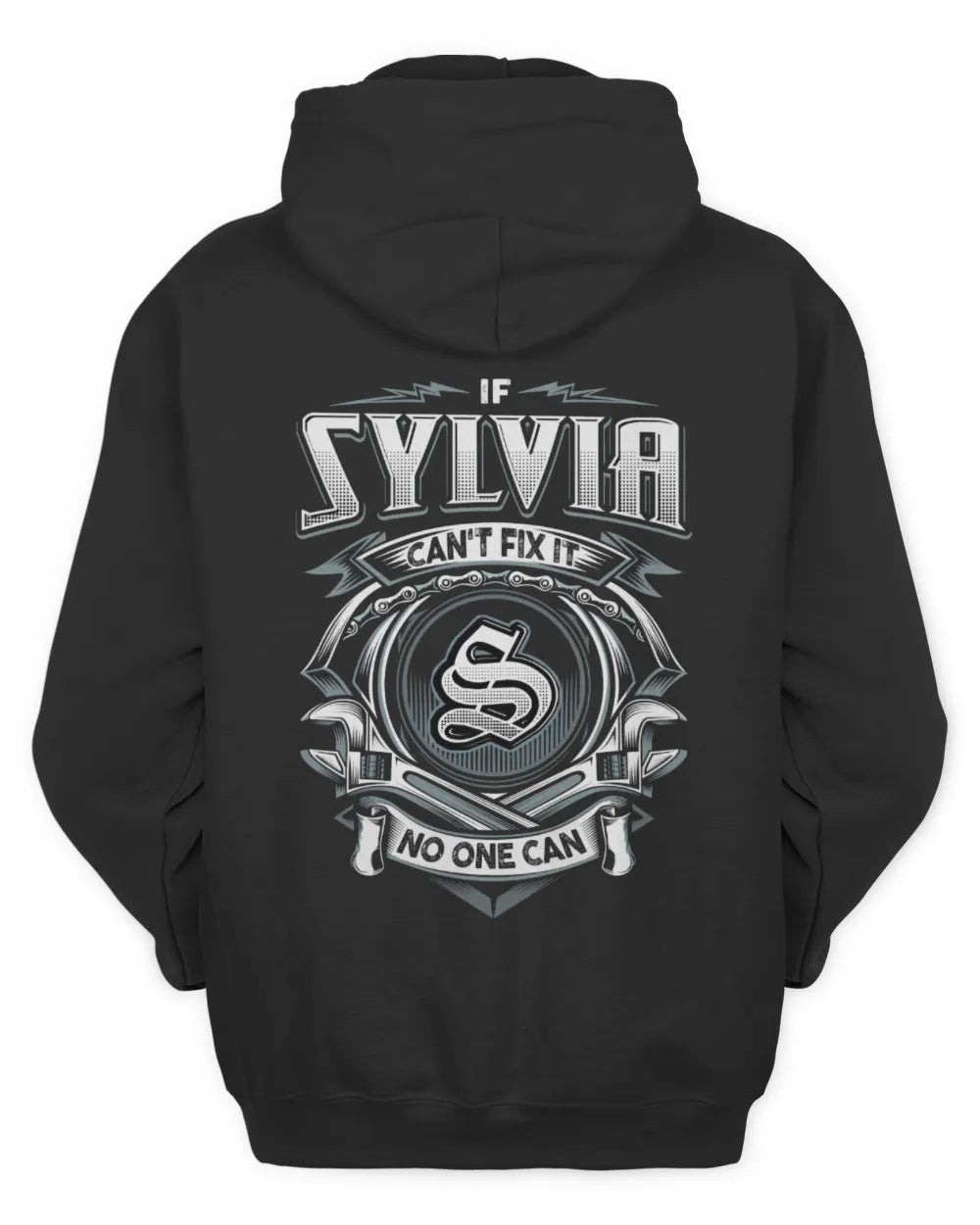 SYLVIA AP81-K4-626 - Personalized Ahmed Quote Apparel “If Ahmed Can't Fix It, No One Can” - Unisex Hoodie - Black