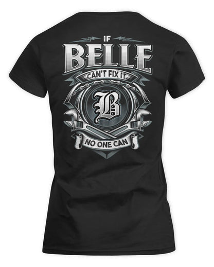 BELLE AP81-K4-626 - Personalized Ahmed Quote Apparel “If Ahmed Can't Fix It, No One Can” - Women's Standard T-Shirt - Black