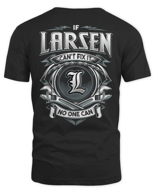 LARSEN AP81-K4-626 - Personalized Ahmed Quote Apparel “If Ahmed Can't Fix It, No One Can” - Unisex Standard T-Shirt - Black