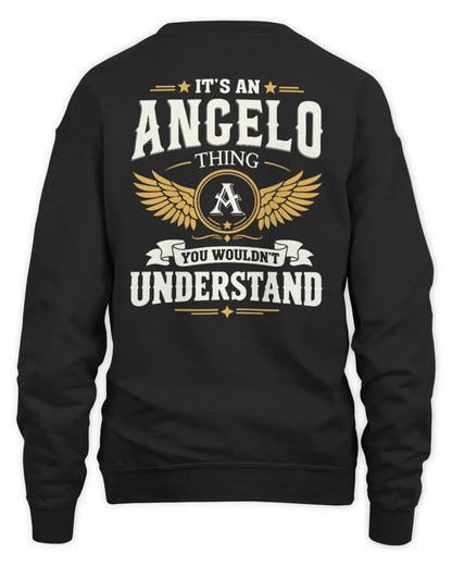 ANGELO KT06-M008 It’s a [NAME] Thing – You Wouldn’t Understand | Personalized Vintage T-Shirt - Unisex Sweatshirt - Black
