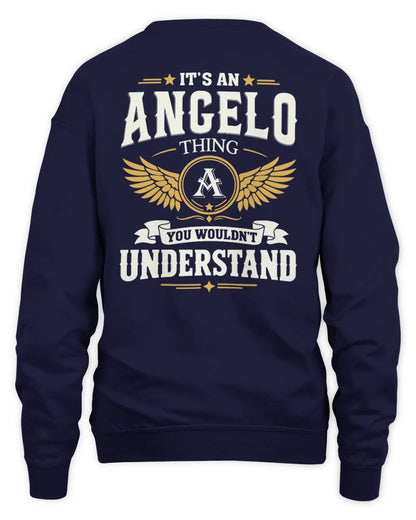 ANGELO KT06-M008 It’s a [NAME] Thing – You Wouldn’t Understand | Personalized Vintage T-Shirt - Unisex Sweatshirt - Navy