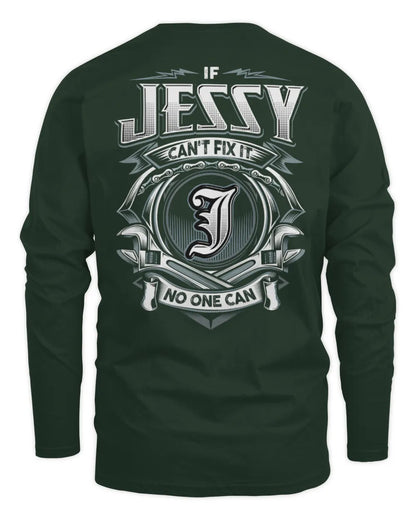 JESSY AP81-K4-626 - Personalized Ahmed Quote Apparel “If Ahmed Can't Fix It, No One Can” - Men's Long Sleeved T-Shirt - Forest Green