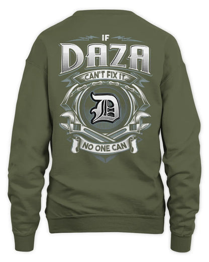 DAZA AP81-K4-626 - Personalized Ahmed Quote Apparel “If Ahmed Can't Fix It, No One Can” - Unisex Sweatshirt - Military Green