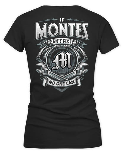 MONTES AP81-K4-626 - Personalized Ahmed Quote Apparel “If Ahmed Can't Fix It, No One Can” - Women's V-Neck T-Shirt - Black