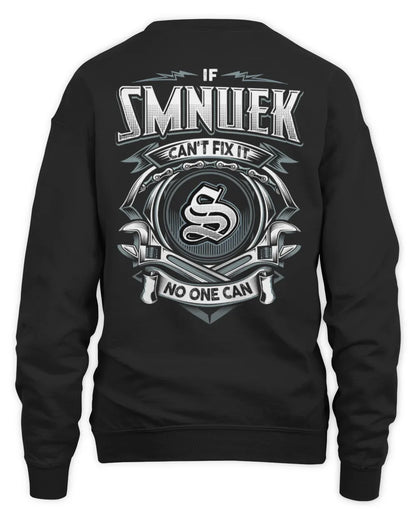 SMNUEK AP81-K4-626 - Personalized Ahmed Quote Apparel “If Ahmed Can't Fix It, No One Can” - Unisex Sweatshirt - Black