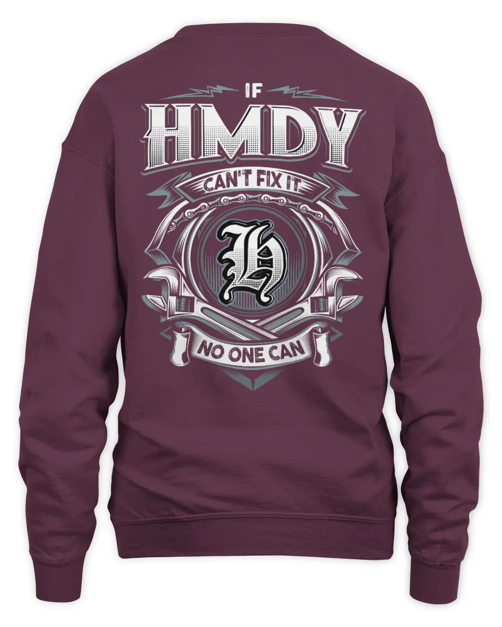 HMDY AP81-K4-626 - Personalized Ahmed Quote Apparel “If Ahmed Can't Fix It, No One Can” - Unisex Sweatshirt - Maroon