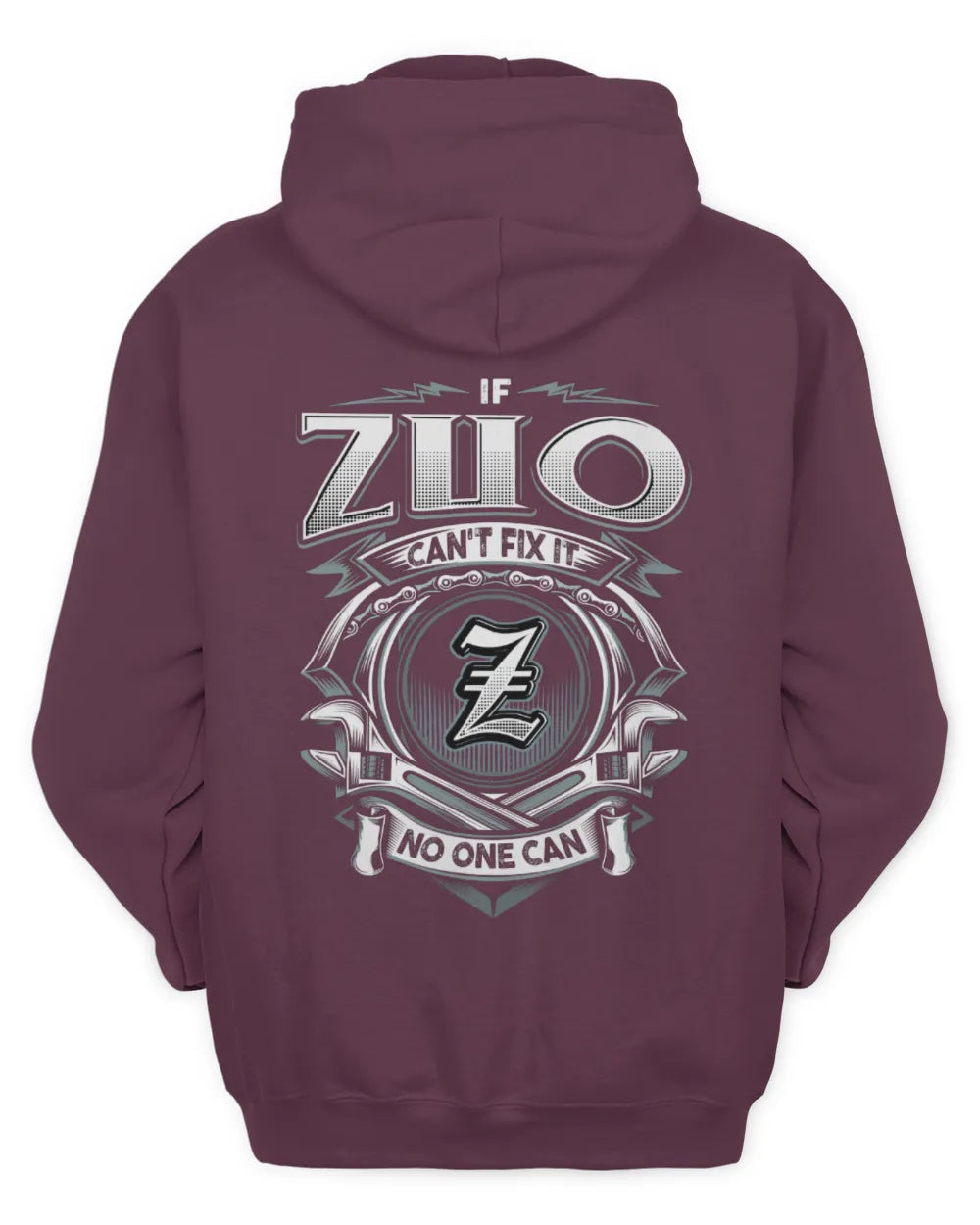 ZUO AP81-K4-626 - Personalized Ahmed Quote Apparel “If Ahmed Can't Fix It, No One Can” - Unisex Hoodie - Maroon