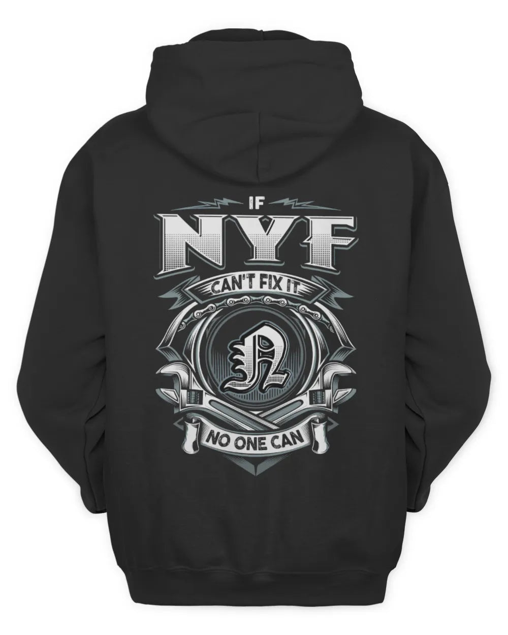 NYF AP81-K4-626 - Personalized Ahmed Quote Apparel “If Ahmed Can't Fix It, No One Can” - Unisex Hoodie - Black
