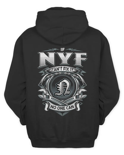 NYF AP81-K4-626 - Personalized Ahmed Quote Apparel “If Ahmed Can't Fix It, No One Can” - Unisex Hoodie - Black