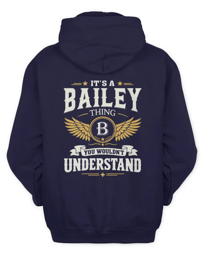 BAILEY KT06-M008 It’s a [NAME] Thing – You Wouldn’t Understand | Personalized Vintage T-Shirt - Unisex Hoodie - Navy