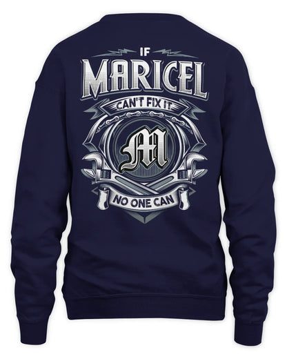 MARICEL AP81-K4-626 - Personalized Ahmed Quote Apparel “If Ahmed Can't Fix It, No One Can” - Unisex Sweatshirt - Navy