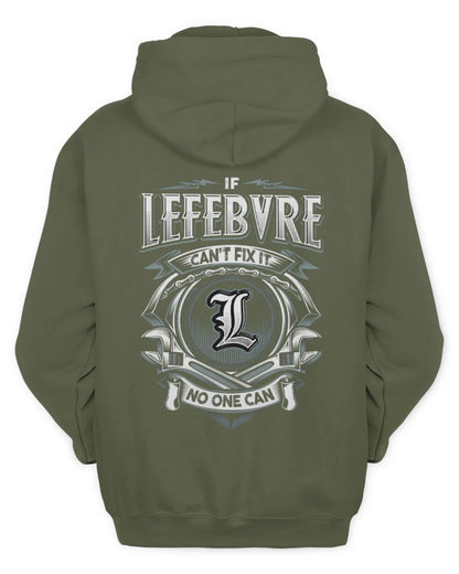 LEFEBVRE AP81-K4-626 - Personalized Ahmed Quote Apparel “If Ahmed Can't Fix It, No One Can” - Unisex Hoodie - Military Green