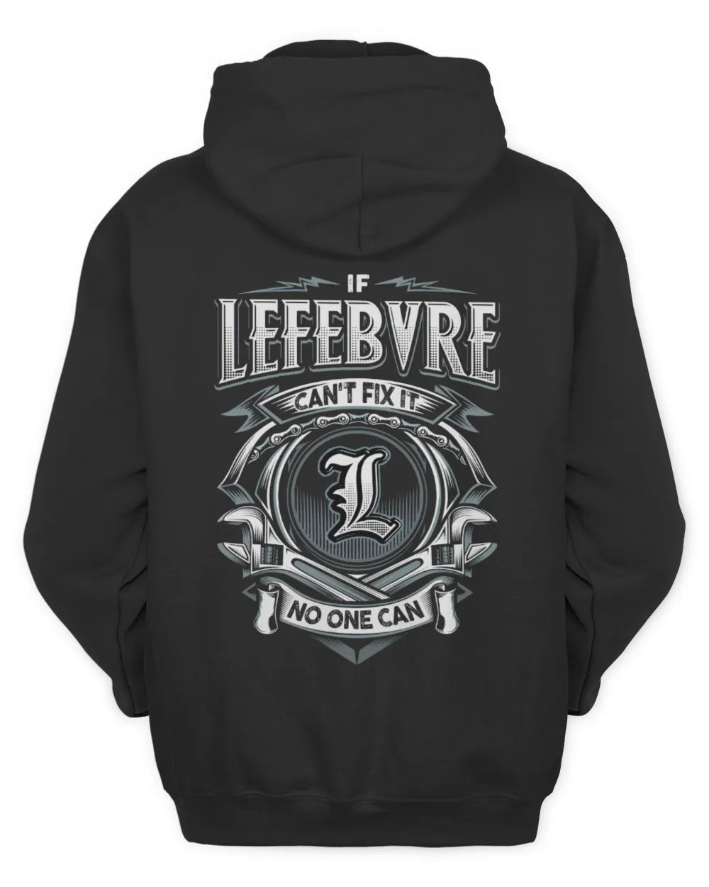 LEFEBVRE AP81-K4-626 - Personalized Ahmed Quote Apparel “If Ahmed Can't Fix It, No One Can” - Unisex Hoodie - Black