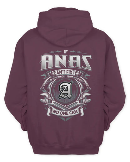 ANAS AP81-K4-626 - Personalized Ahmed Quote Apparel “If Ahmed Can't Fix It, No One Can” - Unisex Hoodie - Maroon